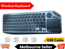 Portable 2.4G Keyboard Mouse Combo with Touchpad LED Backli…