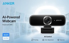 Anker PowerConf C300 webcam full HD AI-Powered Framing Auto…
