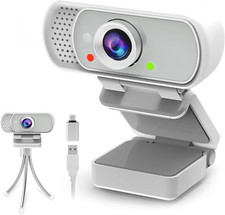 Webcam with Tripod Privacy Shutter: 1080P FHD Web Camera wi…