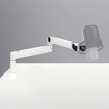 Elgato Wave Mic Arm LP White – Low Profile Swivel Boom, Hid…