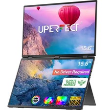 UPERFECT 15.6" Dual Portable Monitor - FHD Foldable Laptop …