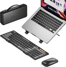 XKM01 CaseUp Foldable Bluetooth Keyboard Mouse Combo | Port…