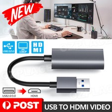 USB to HDMI Video Adapter Card Converter Cable Full HD 1080…