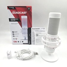 【Excellent】HyperX QuadCast S White USB Condenser Gaming M…