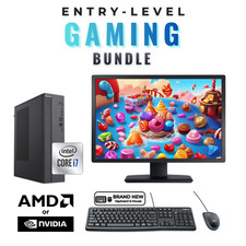 Entry Gaming SFF Desktop PC Bundle Intel i7 8GB RAM 128GB S…