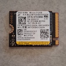 Micron 2500 512GB PCIe Gen4 x4 NVMe M.2 2230 Internal SSD M…