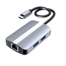 CAMVATE USB C Hub Multiport Adapter w/SD/TF Card Reader& RJ…